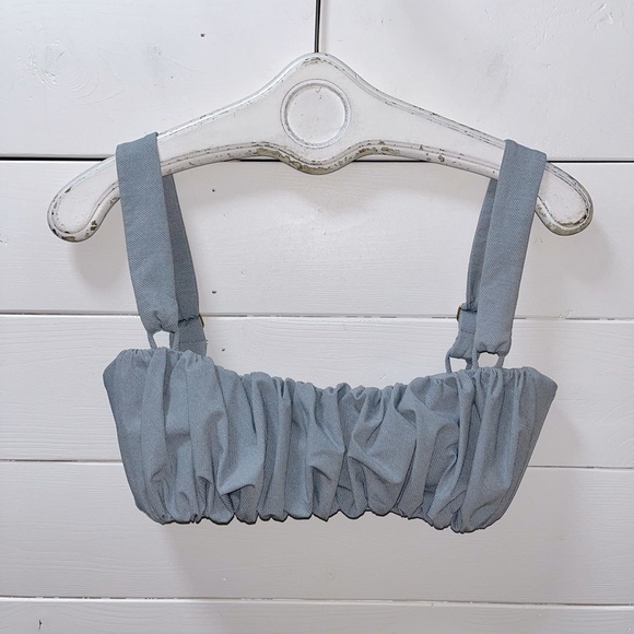 Montce Light Denim Victoria Bikini Top size XL - Picture 1 of 8